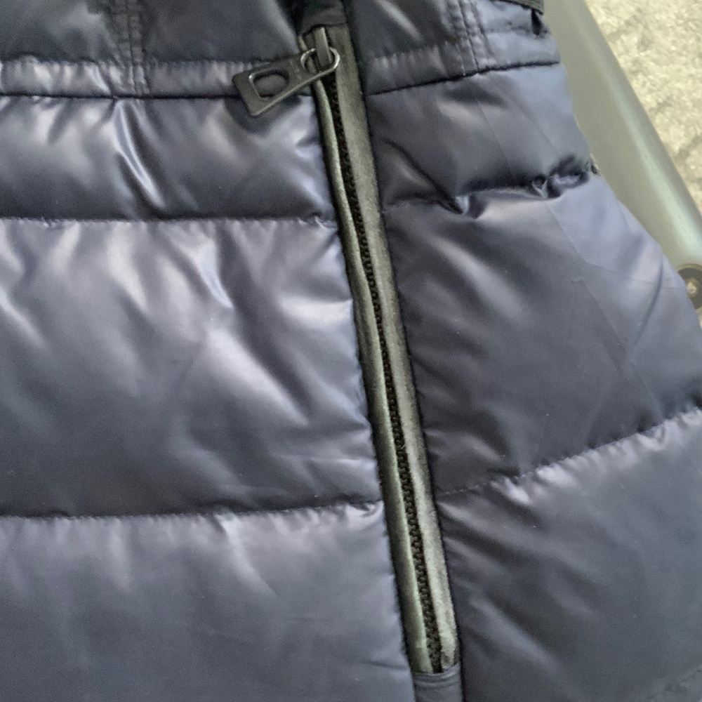 Rudsak Dark Navy long fitted quilted puffer coat size M - Picture 9 of 13